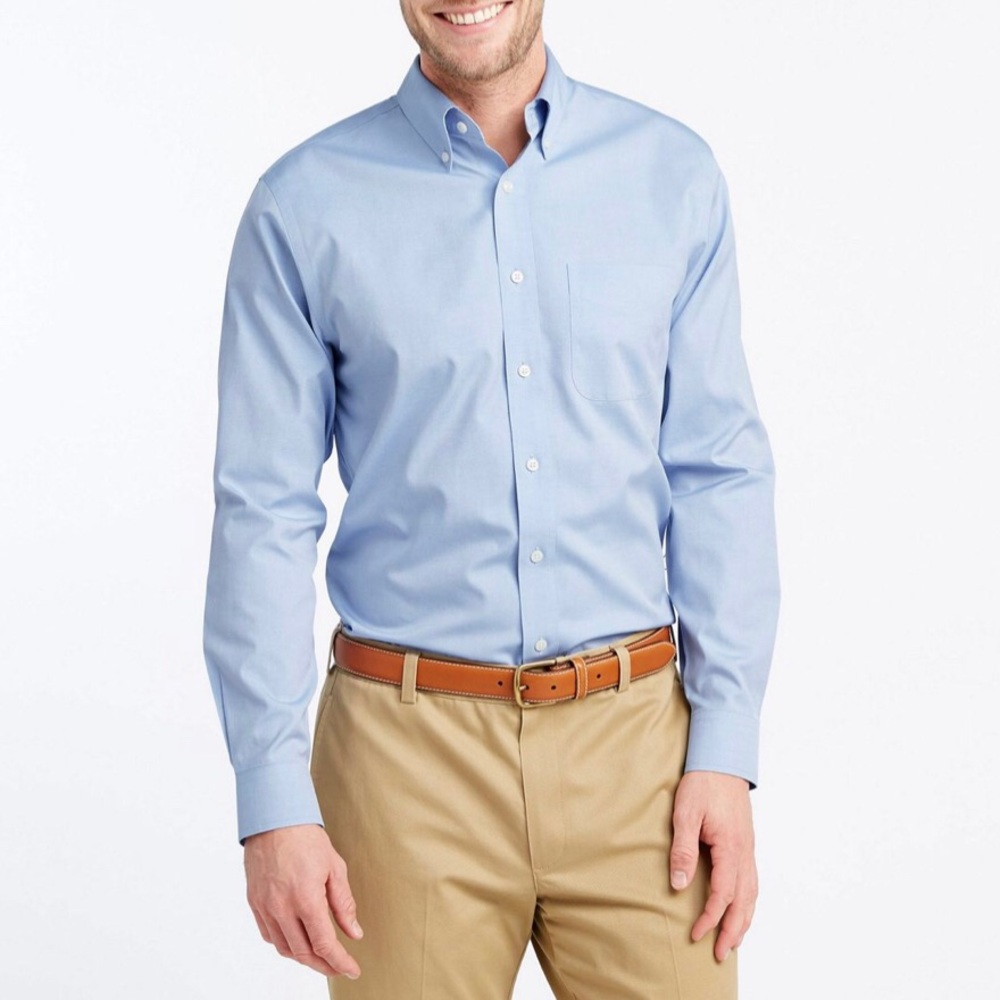 LL BEAN Slim Fit Dress Shirt